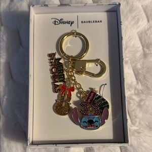 BaubleBar Disney Stitch Merry Christmas Key Holder - Multicolor